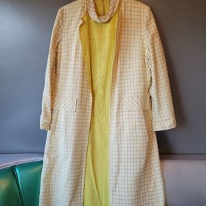 Vintage dress with matching reversible jacket